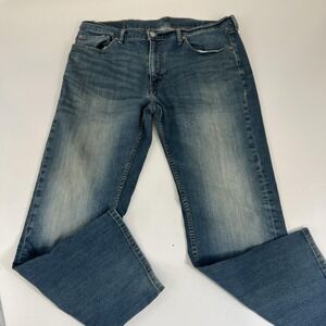 Levis 559 Jeans Mens 38x30 Blue Medium Wash Relaxed Straight Leg Denim Zip Fly